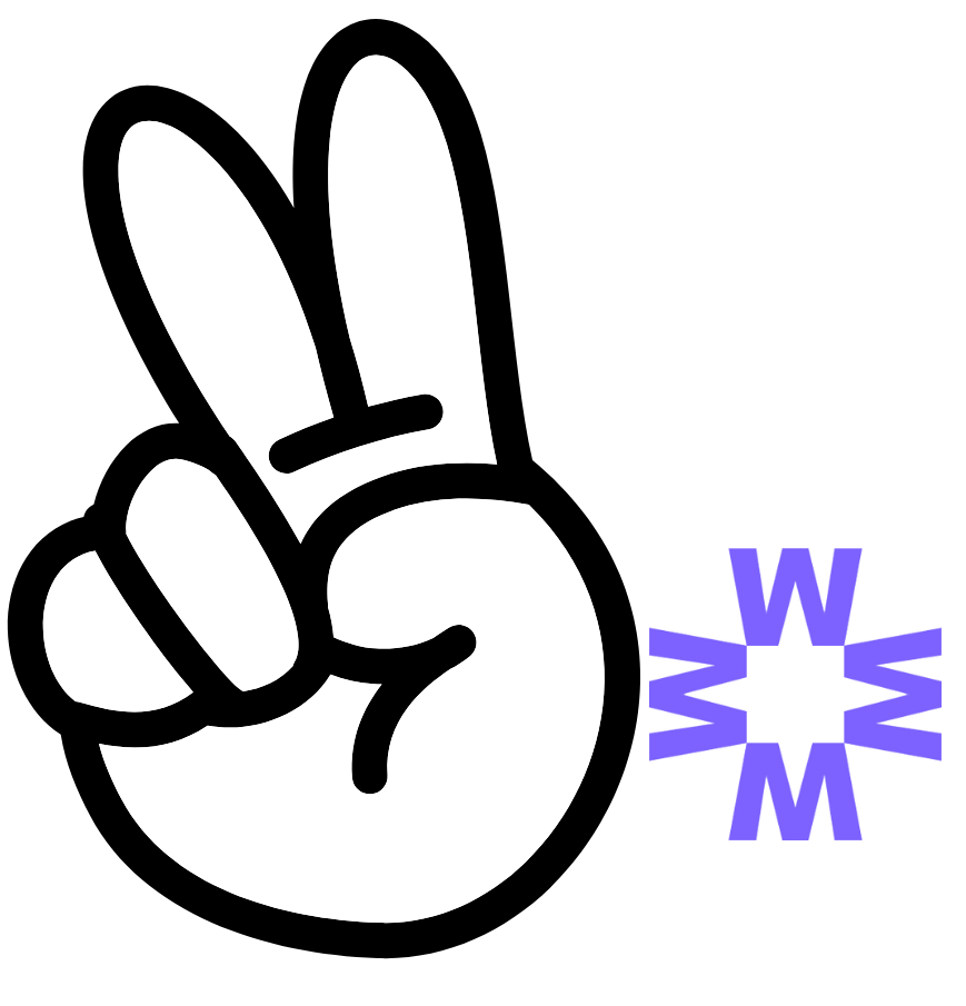 A peace sign with the letter x in the middle of it.